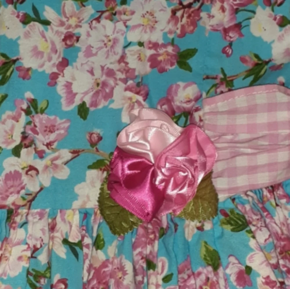 - - ***SWEET HEART ROSE FLOWERED DRESS - Picture 5 of 9